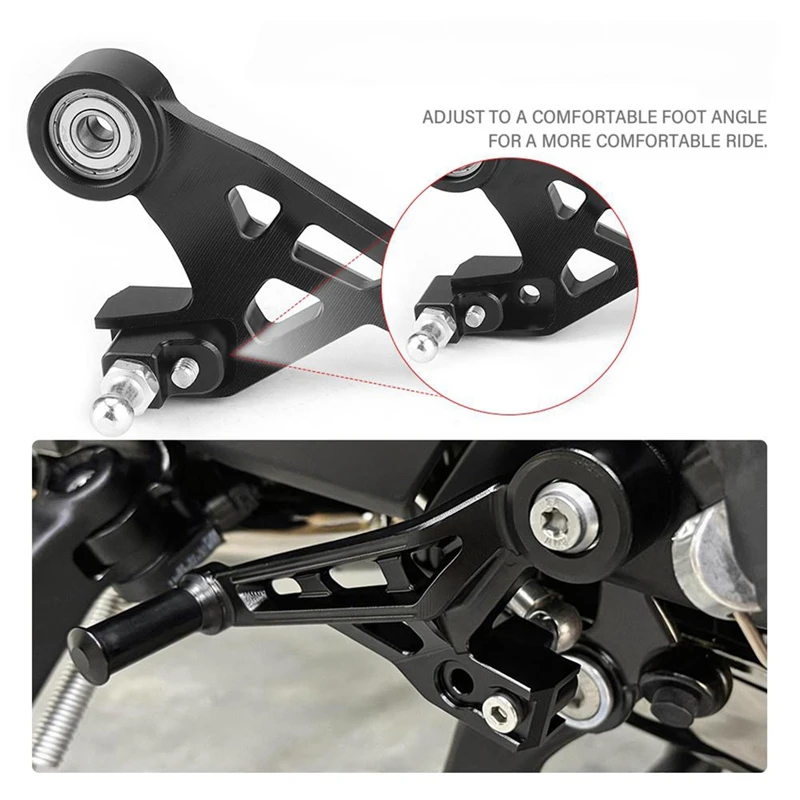 Super Oferta: Pedaleiras Ajustáveis Antiderrapantes de Borracha para Freio, Acessórios de Modificação Compatíveis com Motociclet