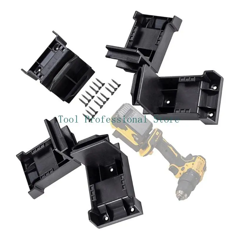 57QF 5PCS mocowanie na ścianie uchwyt akumulatora akumulatora dla wspornika baterii 18 V/20 V