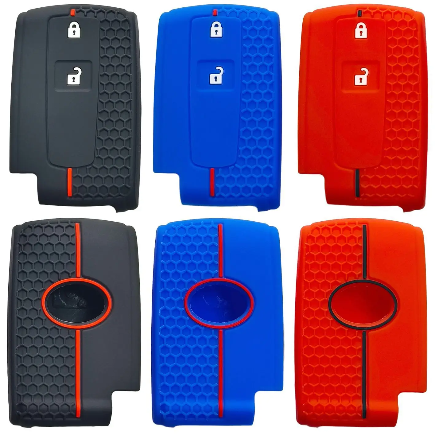 2 Buttons Smart New Silicone Case Key Shell Holder Fob Cover for Toyota Corolla Verso 2004 2005 2006 2007 2008 2009 Camry Prius