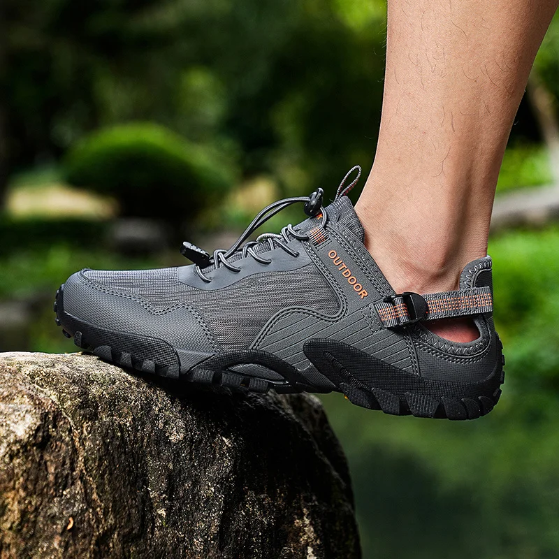 Chaussures de randonnée en maille pour hommes et femmes, baskets de trekking respirantes, chaussures de sport confortables, extérieur, non ald, mode estivale