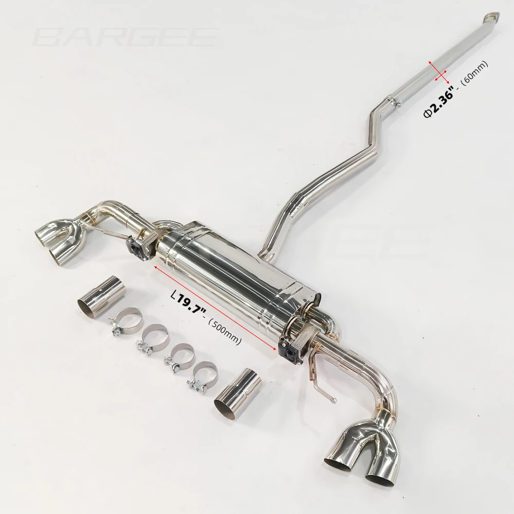 

Bargee Performance Exhaust Muffler Pipes EXHAUST CATBACK for S60 V60 XC60 S90 V90 T5 T8 2.0T 2018UP Catback Exhaust System