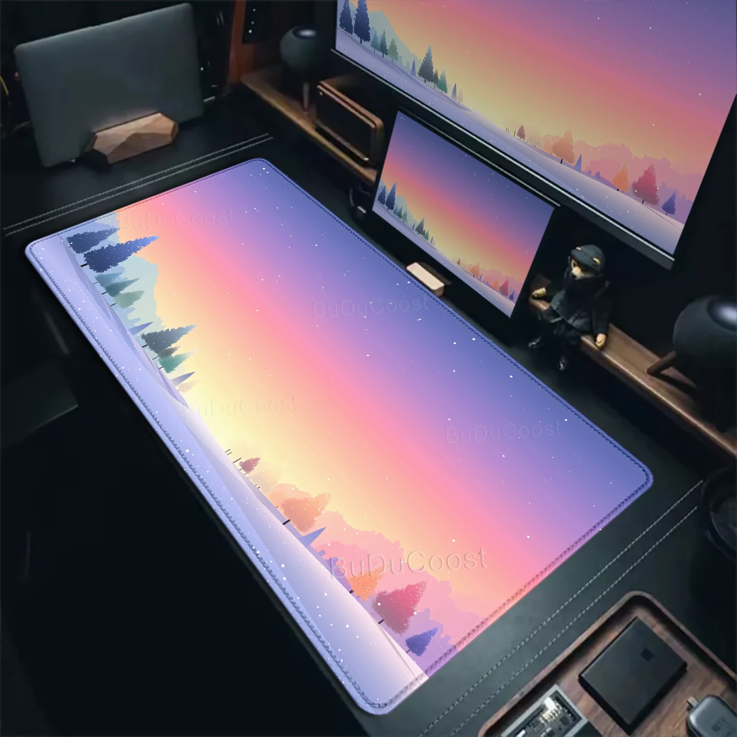 

Sunset scenery Computer Mouse Pad Lovely Beauty Natural Landscape Rubber Anti-slip Art Large MousePad Carpet Office Decoration
