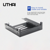 Optical Drive Turn Floppy Drive Bracket DVD Optical Drive Built-In Adapter Bracket 5.25 Inch Multi-Function Chassis Expander