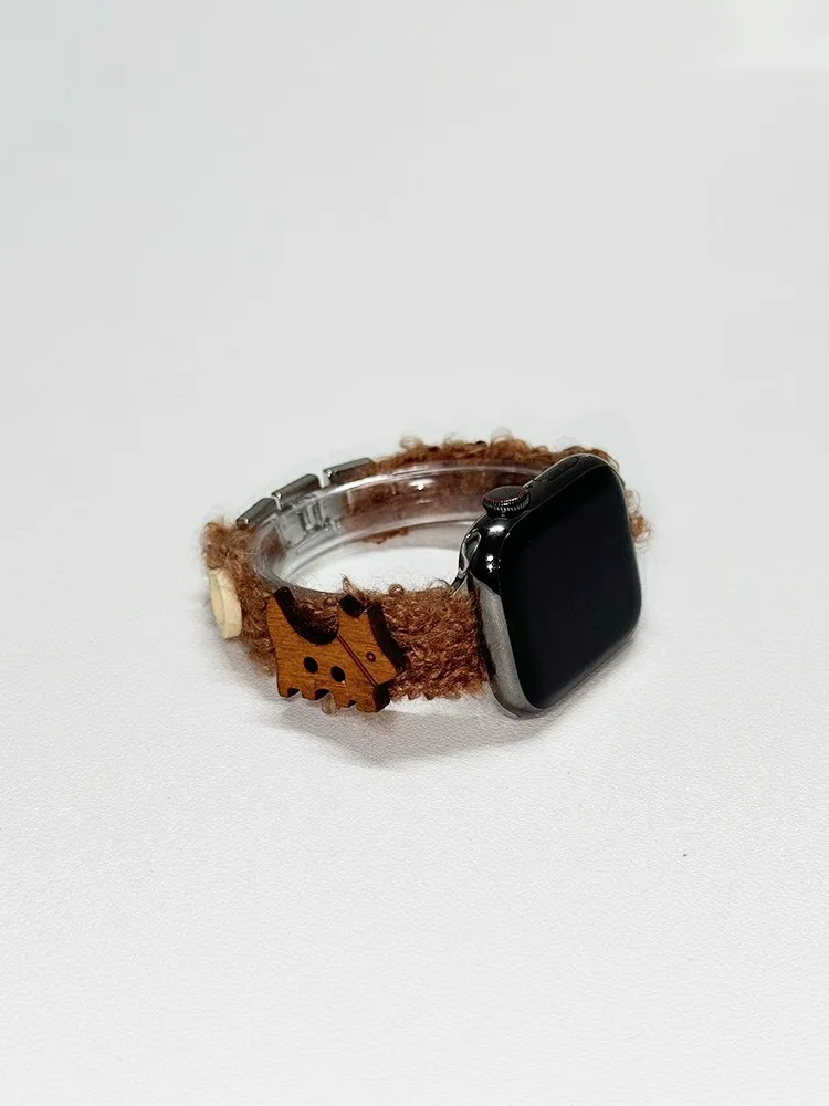 

Милый плюшевый мишка, совместимый с ремешком iWatch, модный ремешок 38 мм, 40 мм, 41 мм, 42 мм, 44 мм, 45 мм, 49 мм