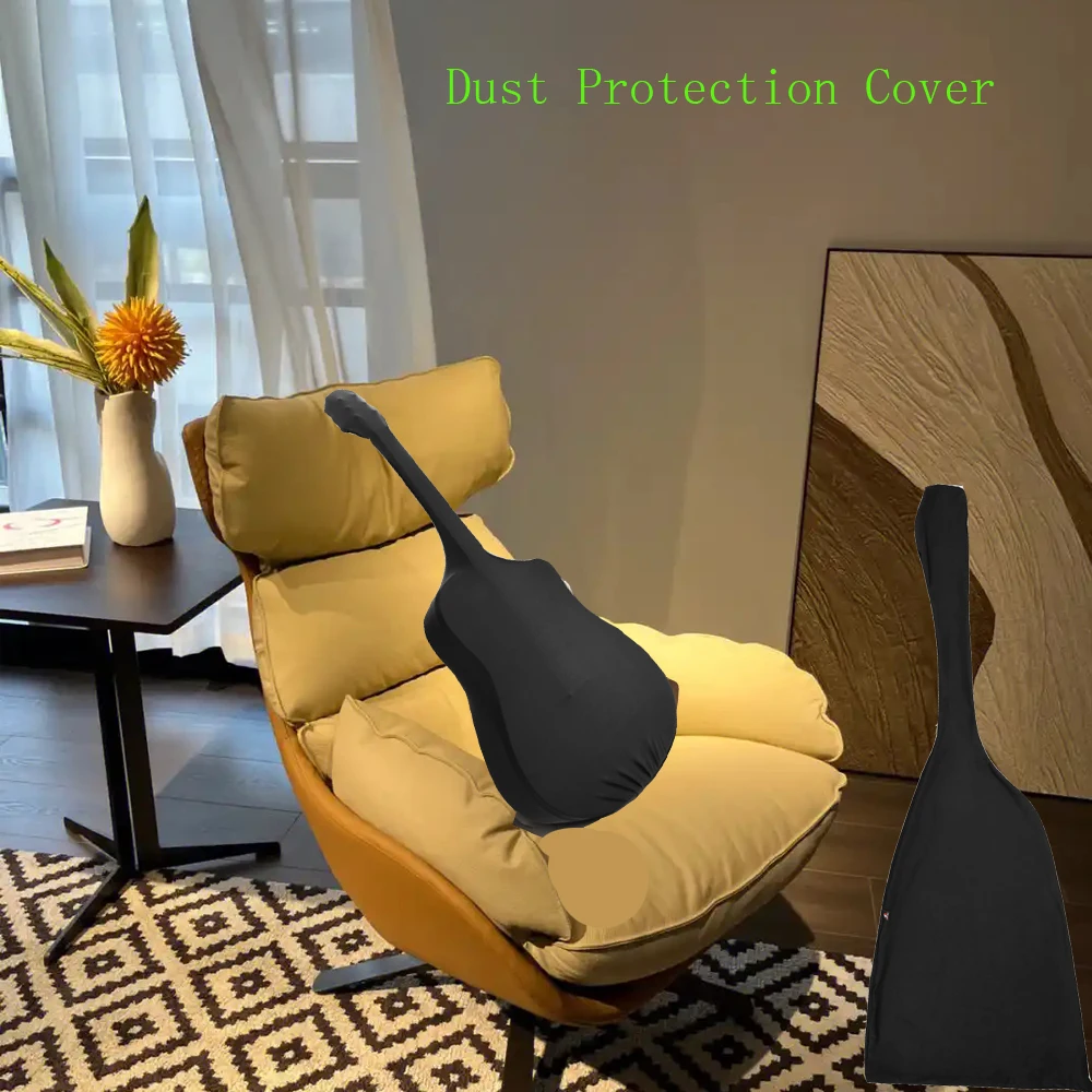 

40-41 Inch Electric Guitar Elastic Bag Dust Protection Cover Folk Guitar Universal Nylon Elastic Fabric Protection Travel Case