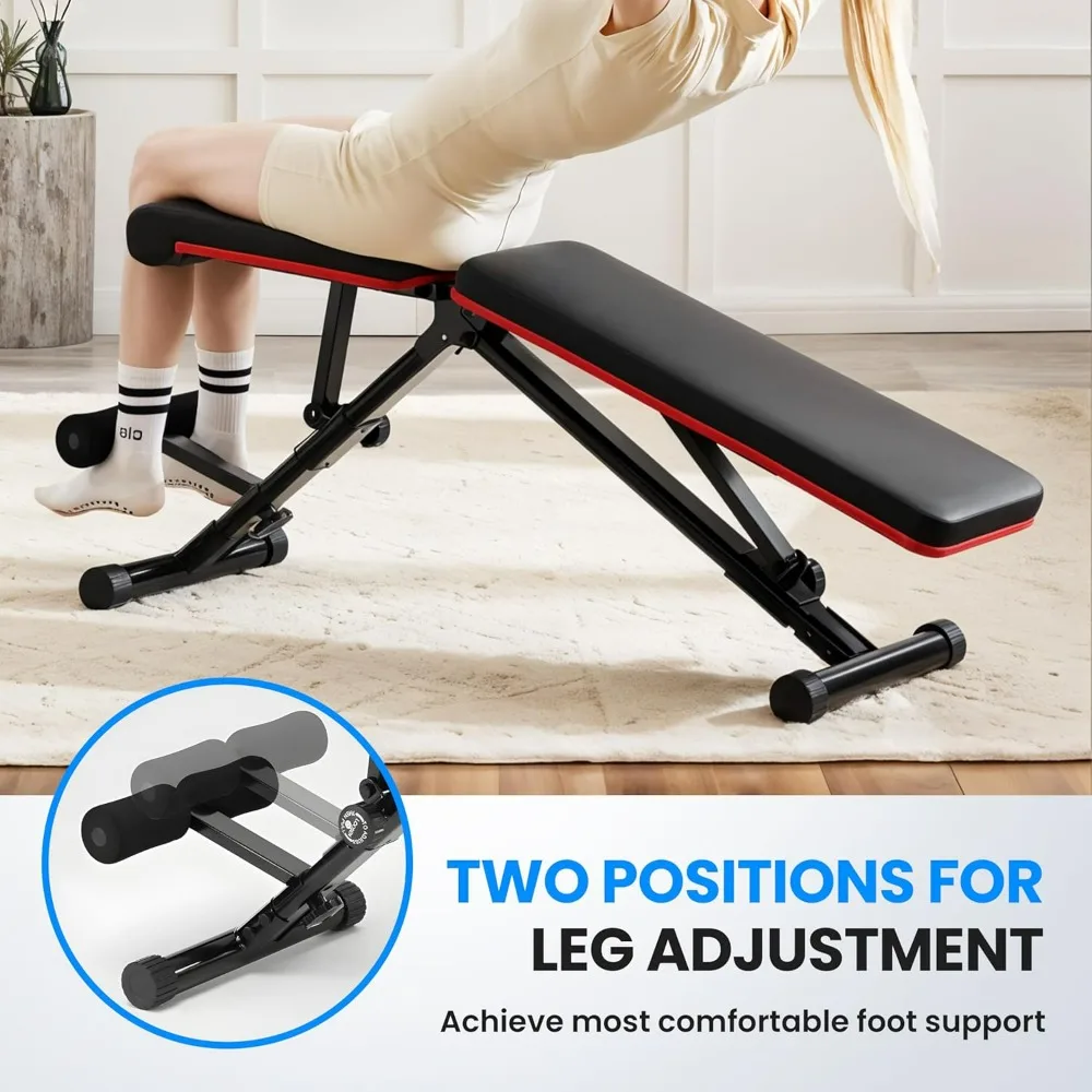 Adjustable Weight Bench 795LB Capacity Foldable Workout Bench Press for Home Gym Full Body Exercise Strength Training Lifting