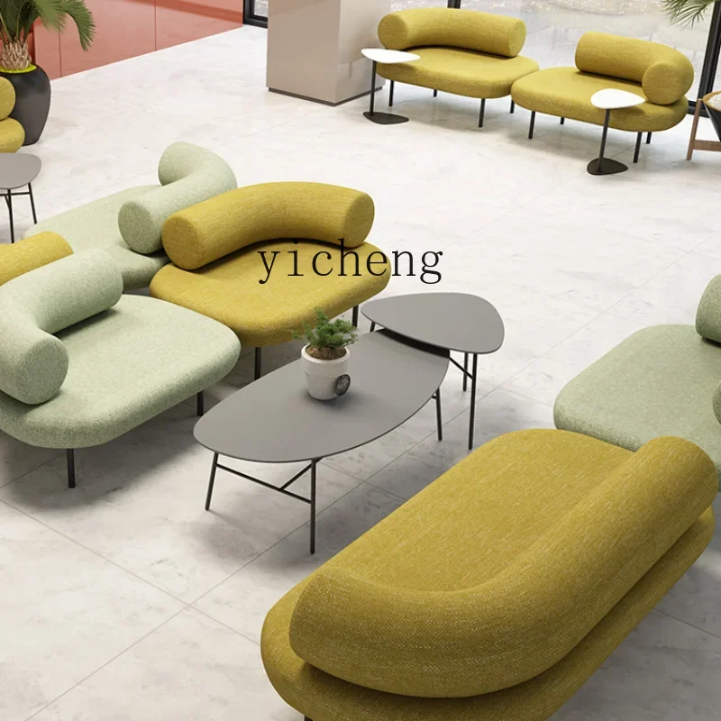 

ZF Creative Combination Sofa and Tea Table Hotel Business Reception Training Office Reception