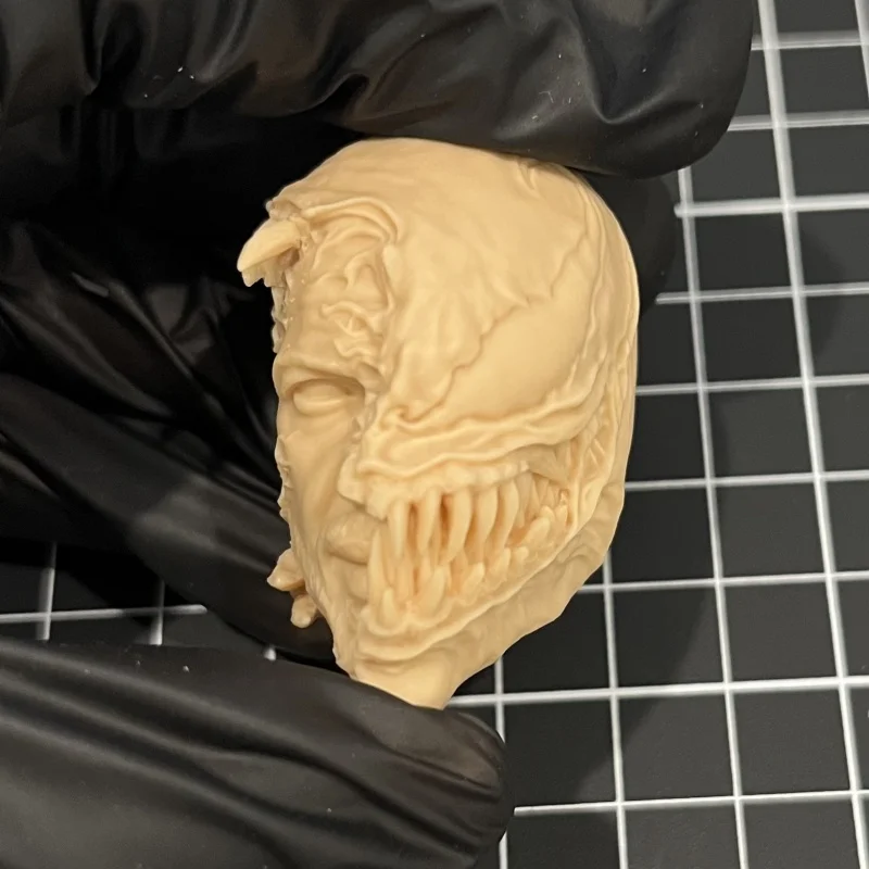 

1/6 Scale Male Head Bust Demon Style Resin Figure for DIY Painting & Collectible Display Model
