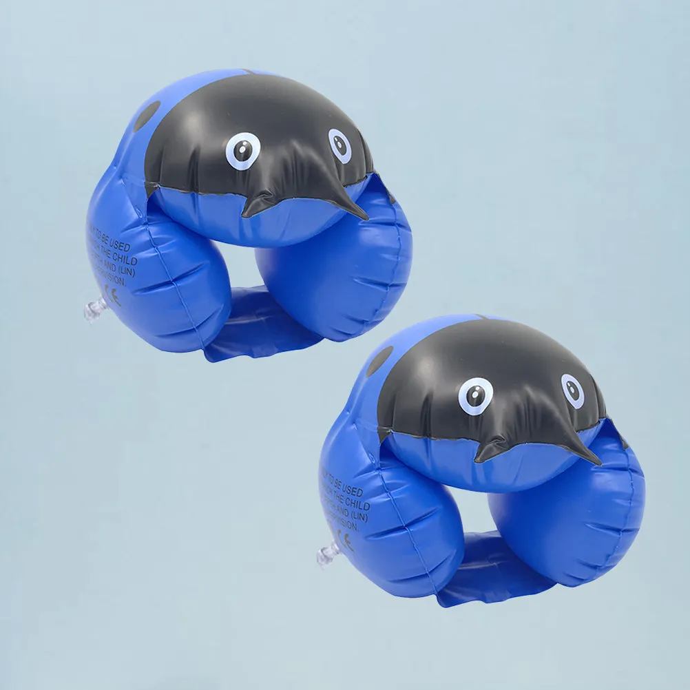 2Pcs Safe Swimming Arm Circles Double Airbag Life Saving Inflatable Ladybug Design Float Sleeves Kids Water Trainer