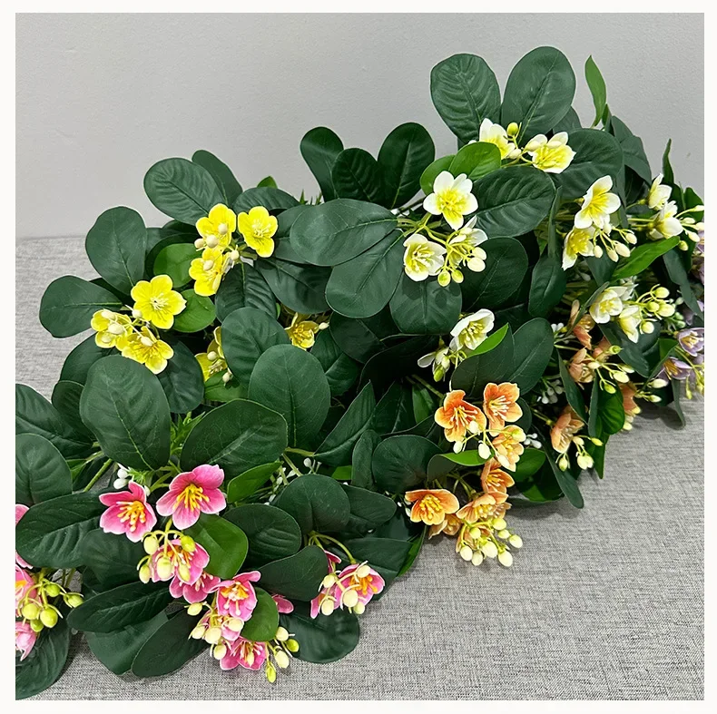 5 Stück Künstliche Lila Spatzblumen auf Zweigen, Seidenblumen, Künstlicher Jasminstrauß, Weiße Blumen zur Dekoration von Einkaufszentren – Detail 11
