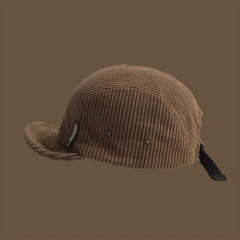 Boné de beisebol de veludo estilo japonês design de aba macia unissex retrô moda de rua para outono inverno chapéu diário