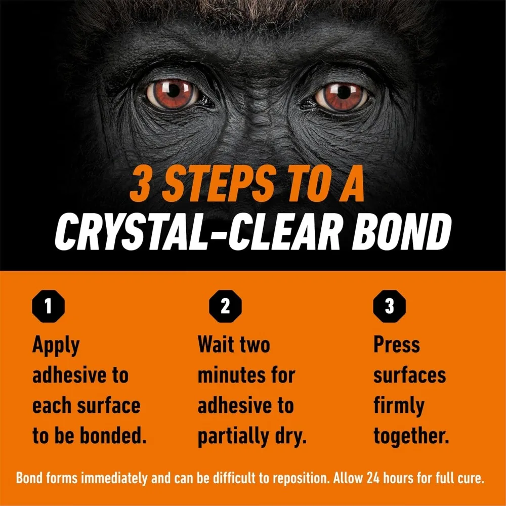 透明防水接着剤、速乾性ノンクランプ処方、柔軟で塗装可能、屋内外で使用可能