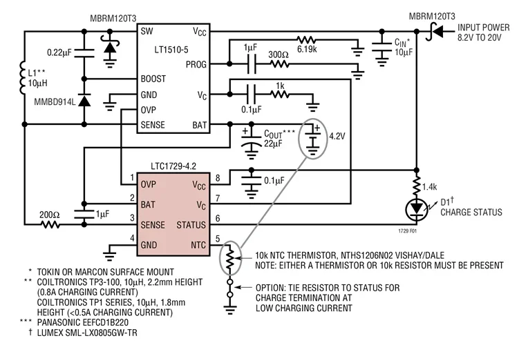 LTC1729CS8-8.4 LTC1729CS8-4.2 LTC1729 - Li-Ion Battery Charger Termination Controllers