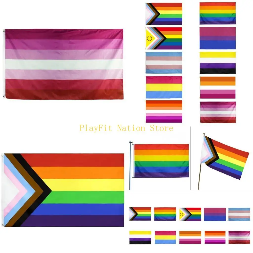 

242F 90x150 см ЛГБТ-гей-прайд Радужный флаг Домашний декор ЛГБТ-флаг-баннеры, дружественные к геям