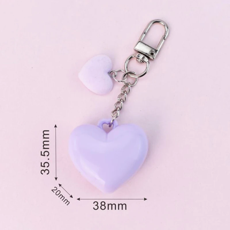 Mini boîte vide de poudre de Blush en forme de cœur, conteneur d'ombre à paupières avec miroir et porte-clés en aluminium, étui de rouge à lèvres, emballage 1 pièces