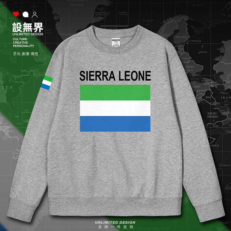 Sierra Leone Country mens hoodies men for men white sporting crewneck sweatshirt sports men's jerseys autumn winter clothes