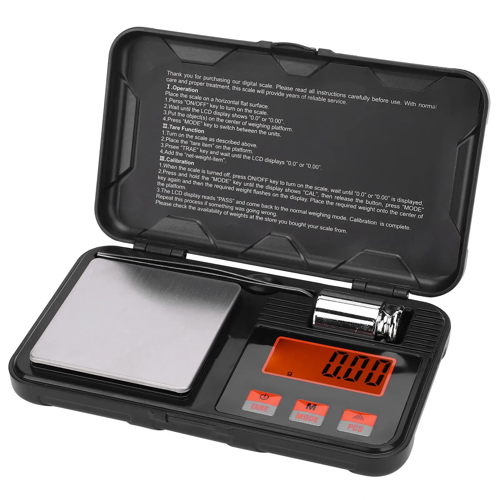 Mini Jewelry Scale High Accuracy Portable Small Pocket for Gold Spices Coins Measuring Tool