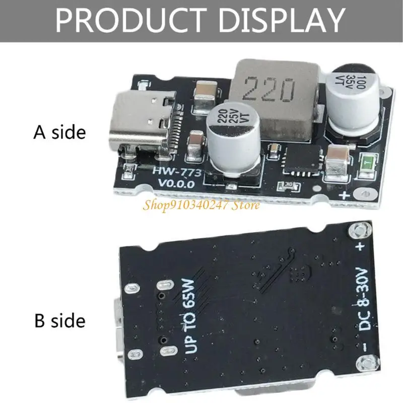 

Q22A HWA73A 65 Вт модуль быстрой зарядки печатной платы модернизирует электронику DIY поддерживает PD3.1 QC3.0 PPS