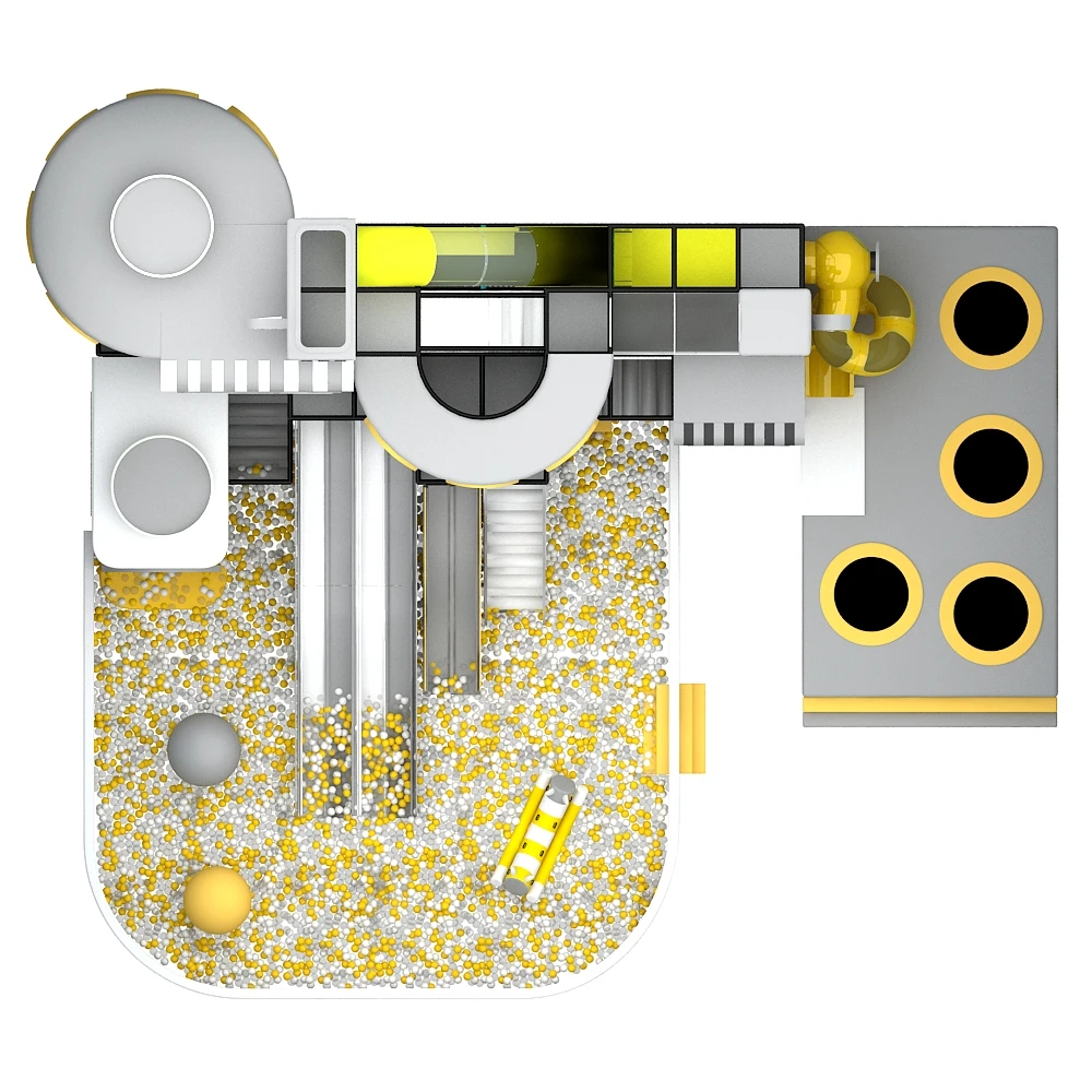 معدات ملعب داخلية تجارية، منطقة لعب ناعمة، شرائح للتعليم المبكر لترفيه مركز رياض الأطفال #3