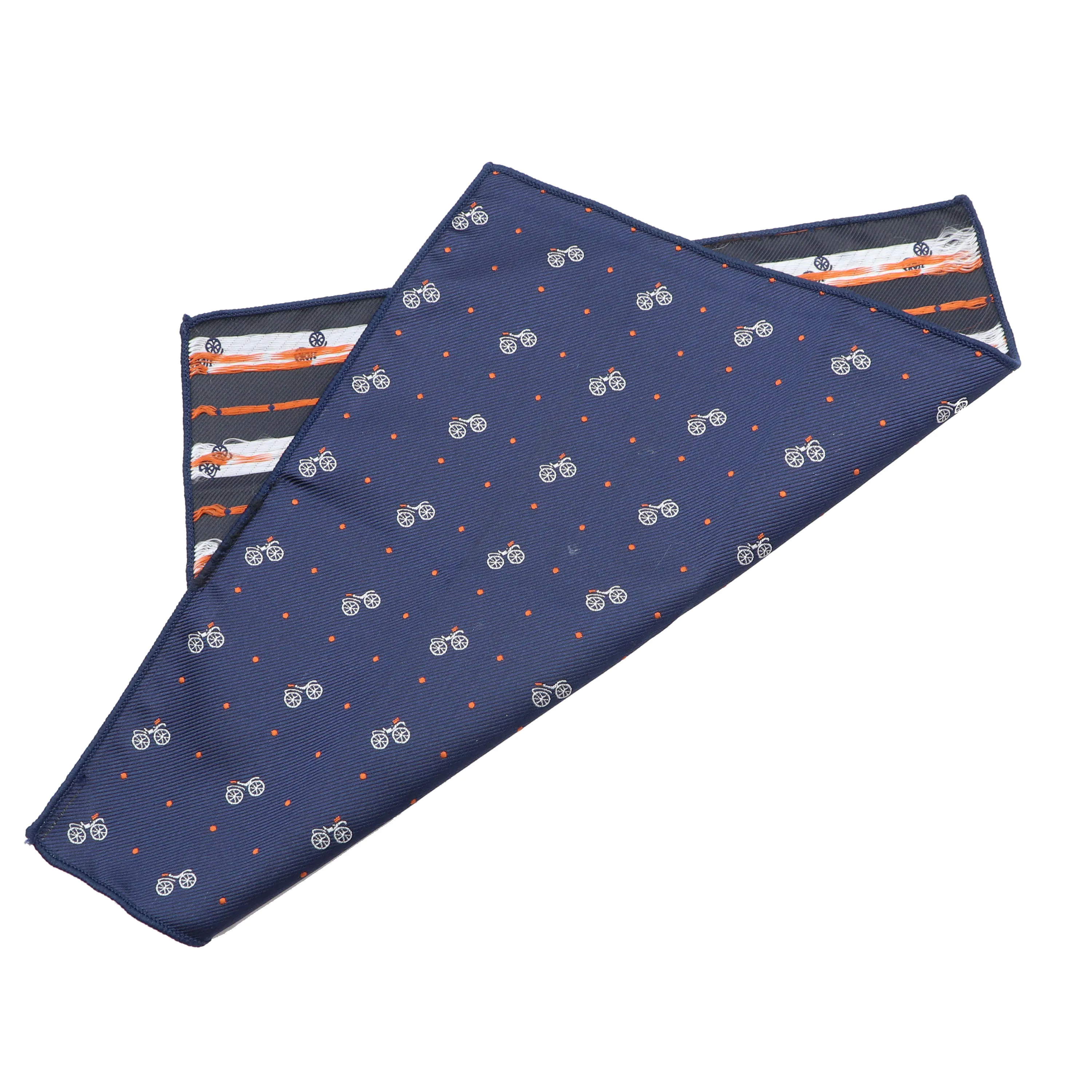 Mouchoir de poche carré pour hommes, rouge bleu, impression Polyester, Hankie femmes et hommes, cadeau de fête décontracté, accessoires de nœud papillon de smoking