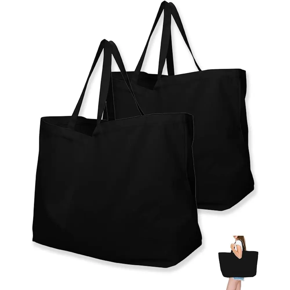 

Огромная холщовая сумка — многоразовая сумка для продуктов XL