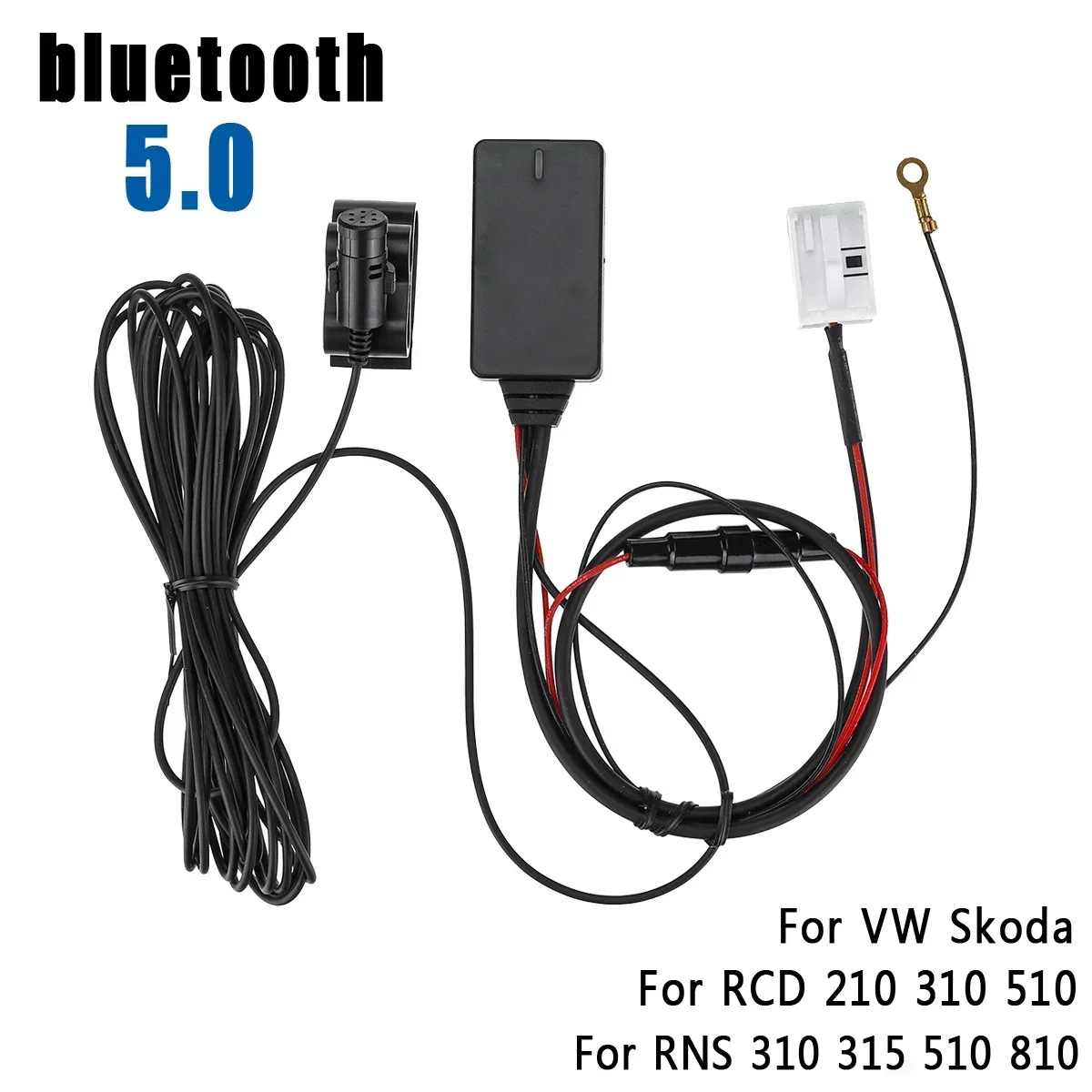 12Pin For VW for Skoda RCD 210 310 510 RNS 310 315 510 810 Car Hands-free Radio AUX Dongle MIC Wireless bluetooth 5.0