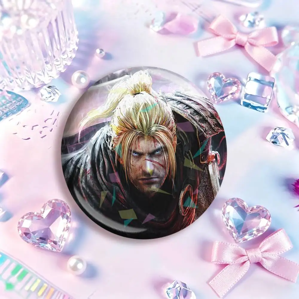Game N-io-h  Icon Badge Handmade Tinplate Brooch for Chest Ornament Gifts Easter decorations