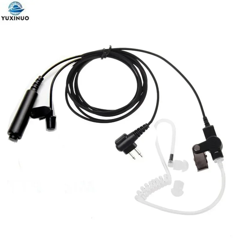 3 Wire Pro Covert Acoustic Air Tube PTT Mic Microphone Earpiece Headset For Motorola Radio 2pin CLS1110 CLS1410 CLS1413 CLS1450