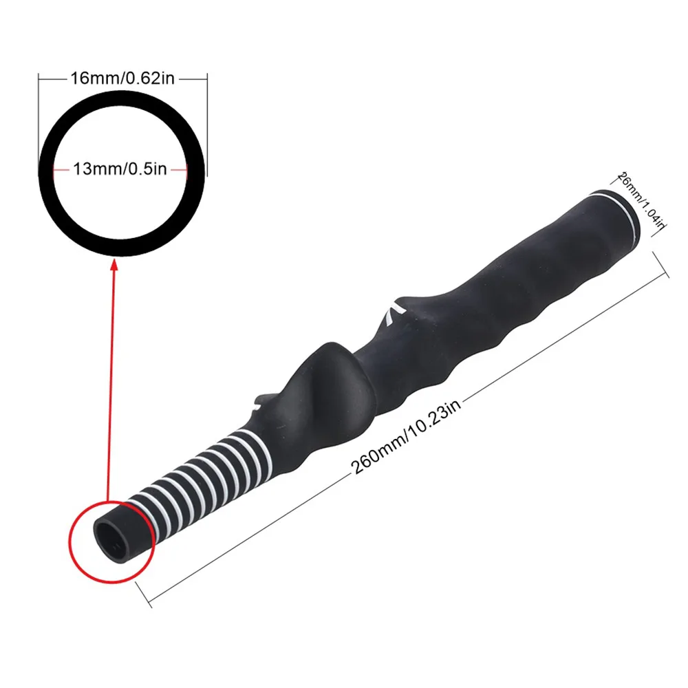 Thickened Rubber Golf Training Grip Beginner Hand Posture Corrector Golf Swing Gesture Training Accessory