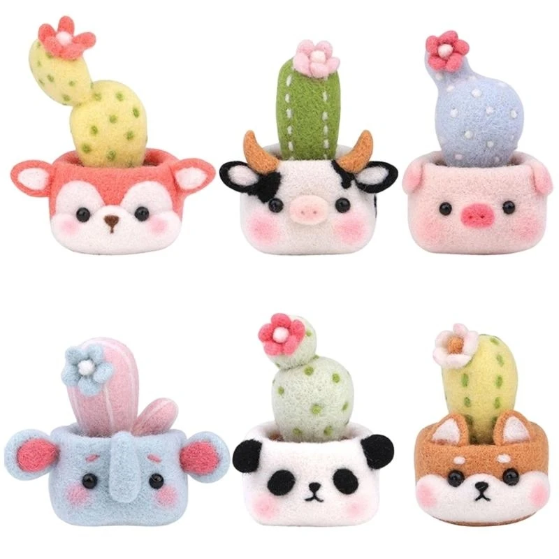 

Мягкий набор для валяния игл своими руками для изготовления украшений для дома в виде животных и растений C7AC