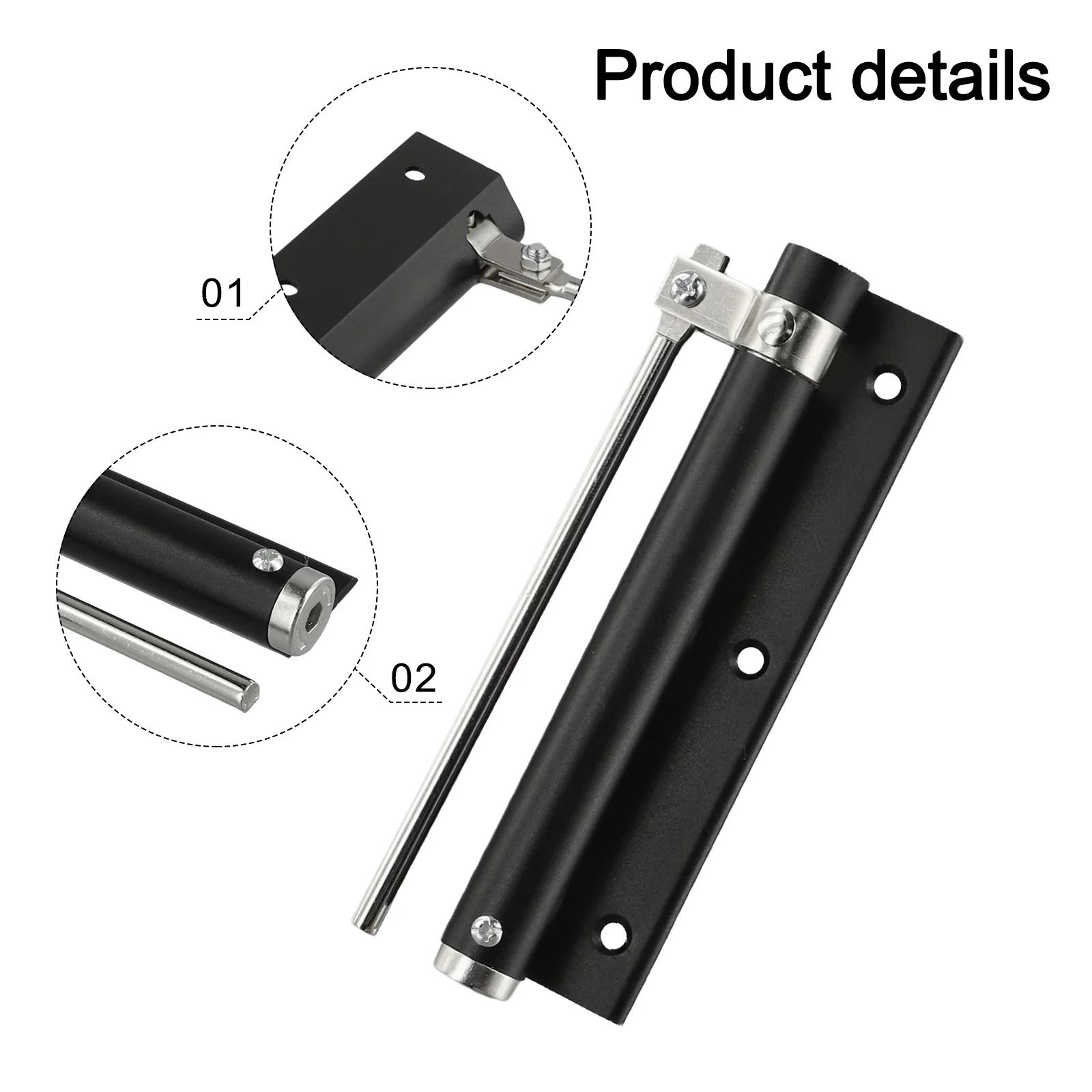 

Гидравлический доводчик для автоматических дверей, черный, с регулируемой силой, для дверных проемов, механизм закрывания дверей