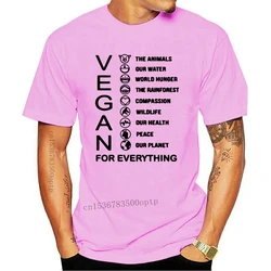 New Print T Shirt Brand Clothing Broadcloth O-Neck Short-Sleeve Vegan Gifts I'm a Vegan Reasons T Shirt For Men