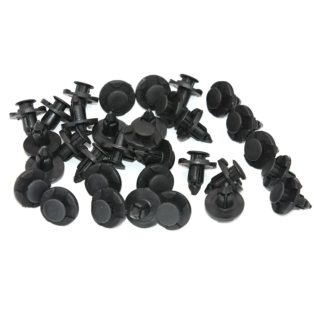 50Pcs/Set Auto Bumper Fender Push 8mm Rivet Retainer Plastic Car Fastener Clip for Universal Car Rivet Fasteners Clips Fasteners