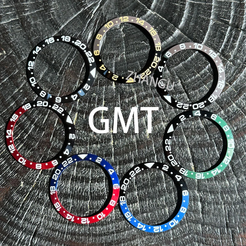 Ramka zegarka GMT z ramką ze stopu ceramiki 38 mm i wbudowanym pierścieniem, regulowane nachylenie Obudowa 40 mm NH35 NH34 Obudowa akcesoriów do zegarków GMT