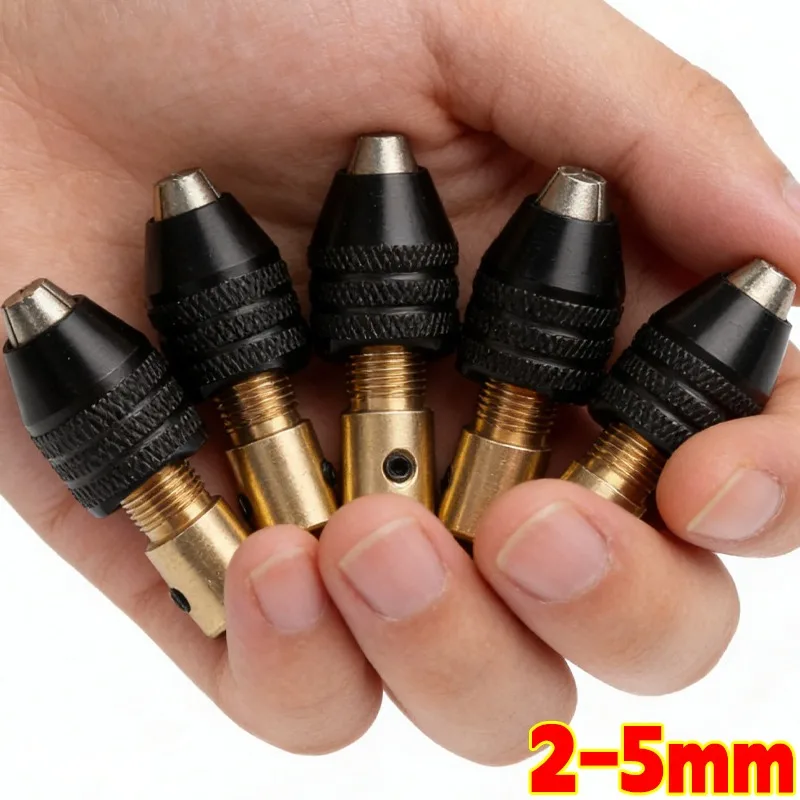 

Universal Small Chuck Electronic Drill Bits with Wrench Multifunction Micro Electric Brass Drill Tools Woodworking Fixture Clamp