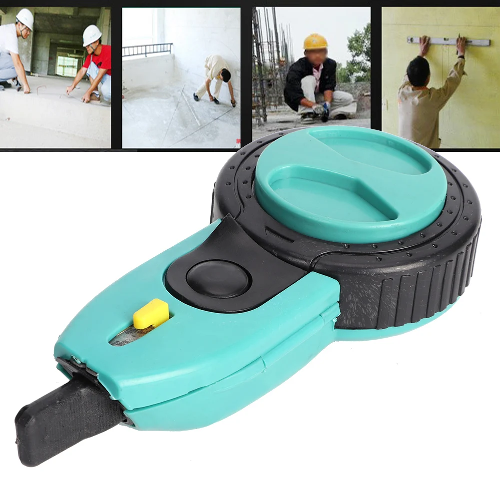 

Automatic Chalk Line Reel Ink Fountain Mini Carpenter Ink Line Device Broken Resistant for Woodworking Construction Layout Snap