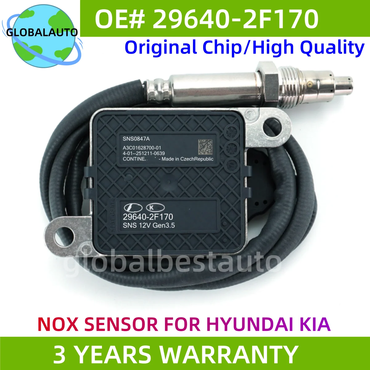 

29640-2F170 296402F170 Original New Nitrogen Oxide NOx Sensor For Hyundai SantaFe 2018-20 Kia Sorento 18-20 29640 2F170