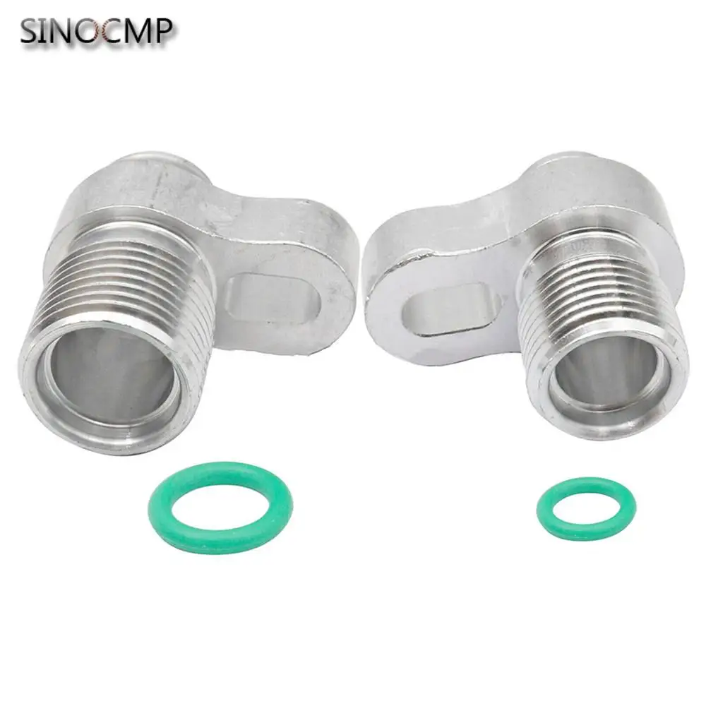 

2pcs 13/16mm Swap A/C Compressor Adapter Fittings 451-1105 451-1106 440-822 440-823 For Denso 10S17F 10S20F Compressor Assembly