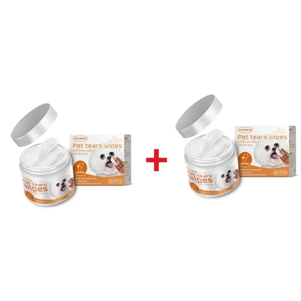 Yegbong pet wipes Clean dogs and cats tear stains Eye cleaning wipe eye dirt cotton pad