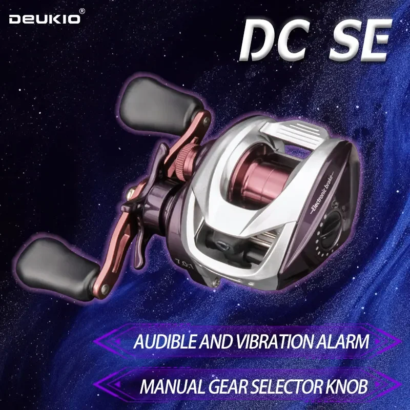 deukio-パープル-dc-フィッシングリール-70-1-4-1bb-最大ドラッグ力-6kg-デジタル制御-ロングキャスト-淡水・海水対応-ベイトキャスティングリール