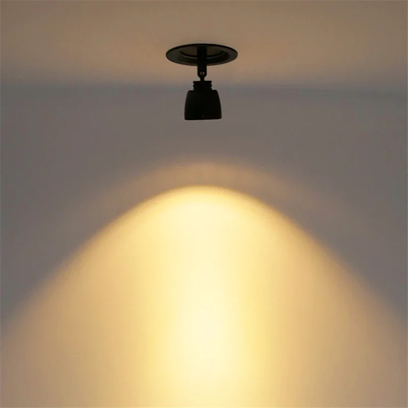 Modern LED Downlight Sunset Lamp Adjustable Angle 360°Rotatable Ceiling Lights COB Recessed Spotlight Living Room Hallway Light