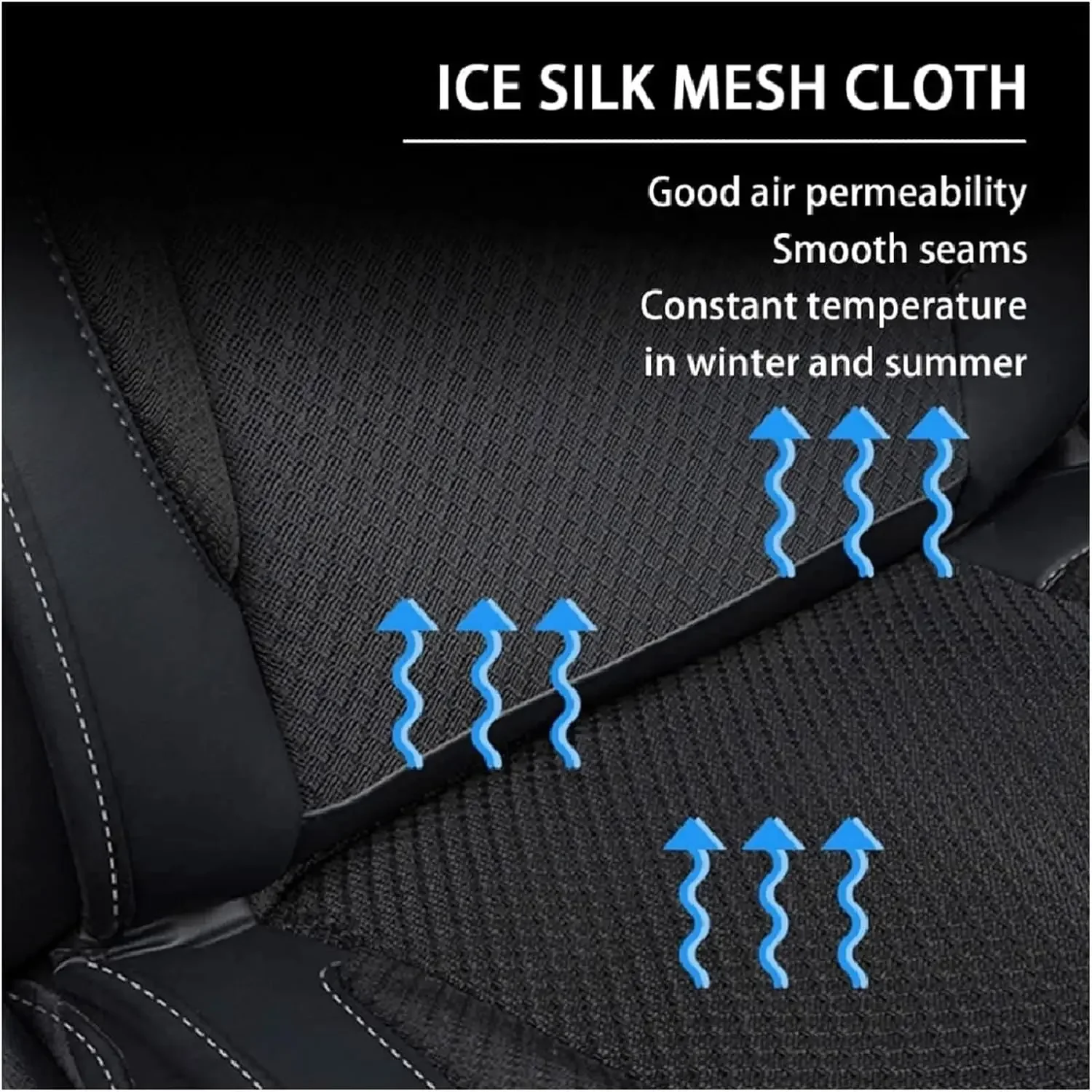 Upgrade Smart Cooling Car Seat Cushion for Tesla Model Y Model 3 Summer Driving Breathable Seat Cover with 10 Fans 15s Cool Down