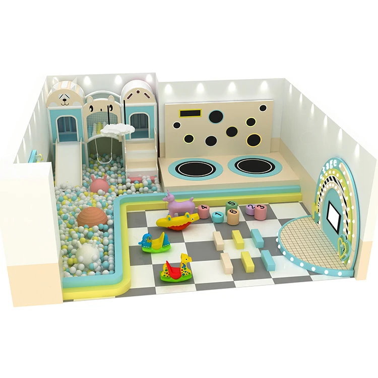 Indoor Kids Commercial Amusement Parks Colorful Children Playground Equipment Indoor Playground With Slide