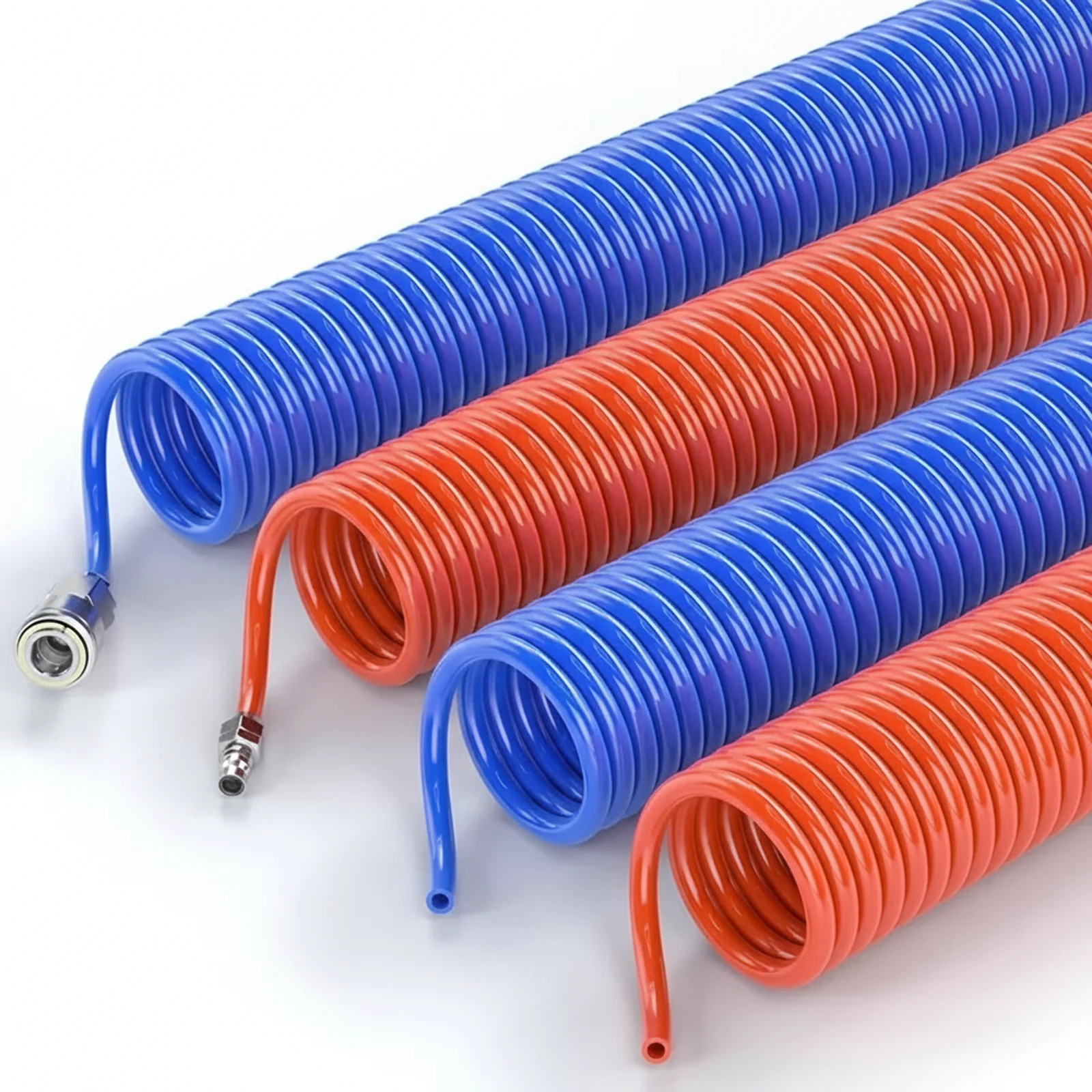 Spring Air Tube Air Pump Air Compressor Dust Blower High-Pressure Air Tube PU6mm Exhaust Pipe Spiral Telescopic 6X4 8X5