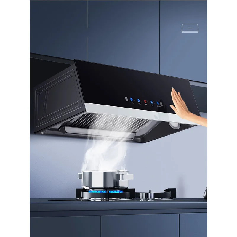 High Suction Power Exhaust Hood Cookers and Hoods Range Kitchen Built-in Smart Household Appliances Waving Somatosensory Control