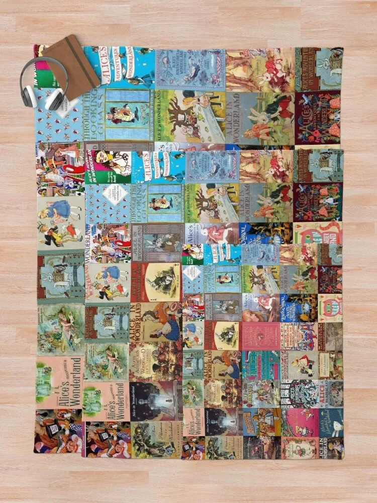 أليس في بلاد العجائب بطانية رمي ، بطانية قطيفة مزدوجة ، بطانية رمي لينة