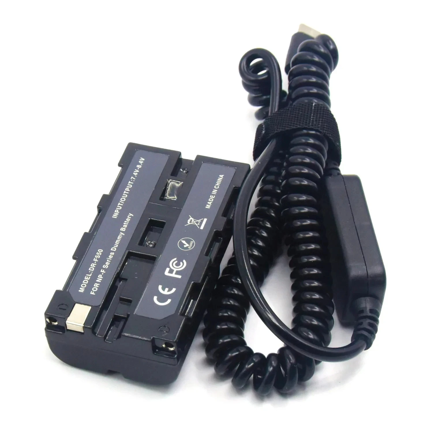 PD Type C NP-F550 Full Decoded Dummy Battery Replacement of NP-F570/F750/F950 Compatible with LED video light For Sony Camera