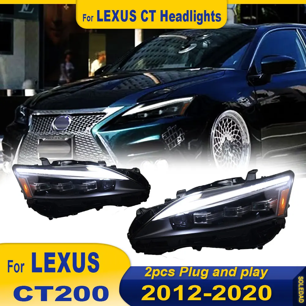 Car Styling Headlights for Lexus CT200 2013-2020 Headlight LED Headlight DRL Head Lamp Led Projector Automotive Plug and play