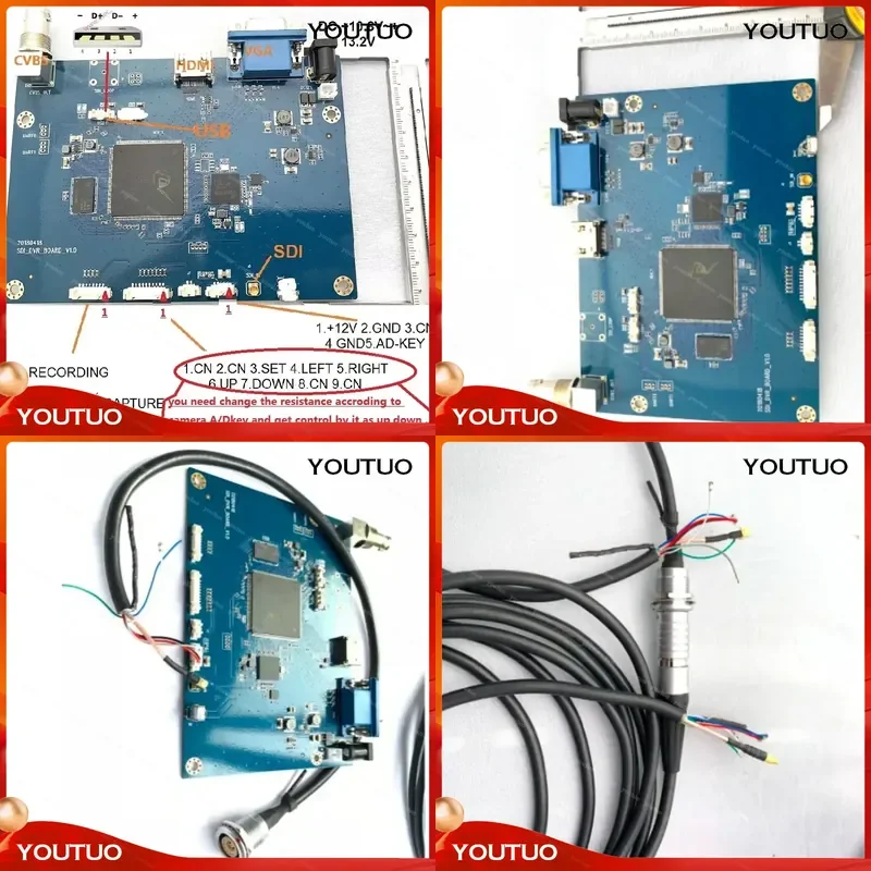 HD 1080P Surgical Endoscope Camera with SDI Output DVR Recorder Chip Video Connector and Cable for Medical Endoscopy Systems