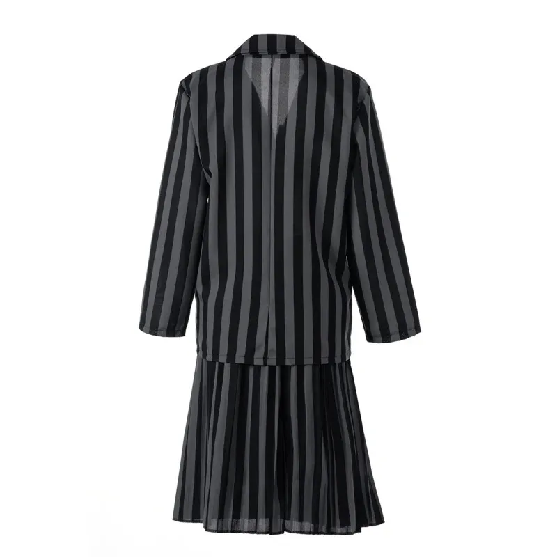 Addams Family Halloween Costume Girls Wednesday Addams Jenna Ortega Nevermore Academy Uniform Cosplay ER0787